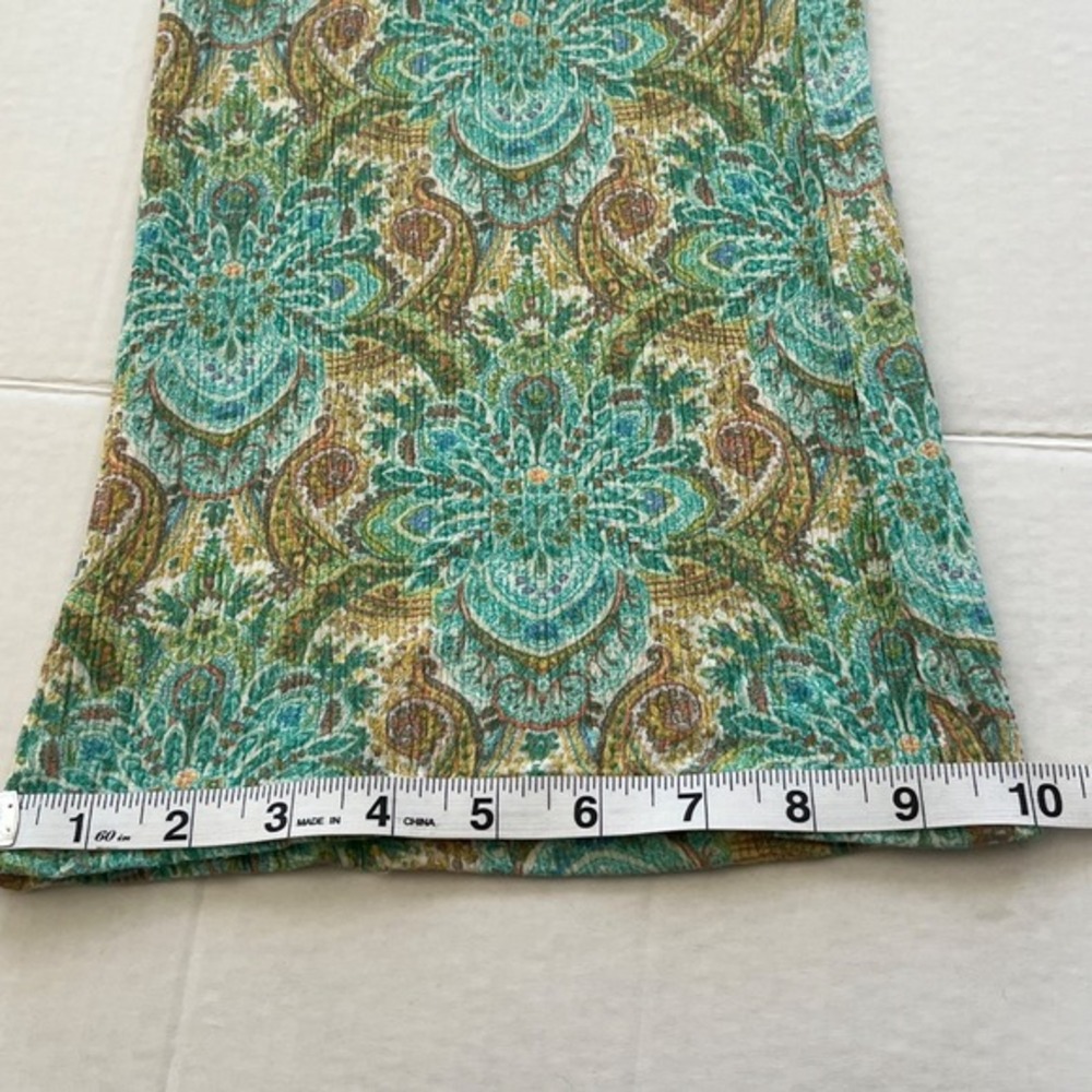 O'Neill Paisley Palazzo Pants Small Boho Beach Festival Hippie Smocked Wide Leg - Picture 7 of 9